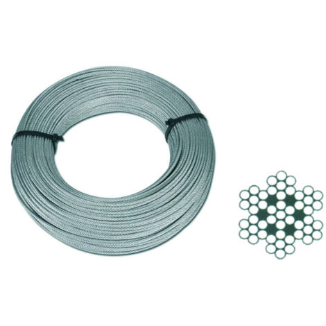 Cavo In Acciaio Inox, 7 Mm, Tipo 7x19 (316 / V4A / 1.4401), Filo In Acciaio Inox Inossidabile, Fune Senza PVC, 20 Metri - Foto 8