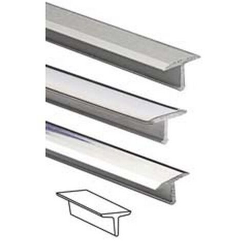 5PZ PROFILO TIALU MT.0,9 ALLUMINIO - MM.14X9 ALLUMINIO ARGENTO SATINATO