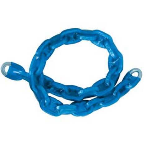 1PZ CATENA CEMENTATA MAGLIA QUADRA RIVESTITA IN PLASTICA - mm.10x10 cm.120