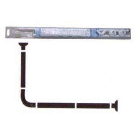 Telaio Reggitenda Ad Angolo Per Vasca - cm.80x94/180 estensibile