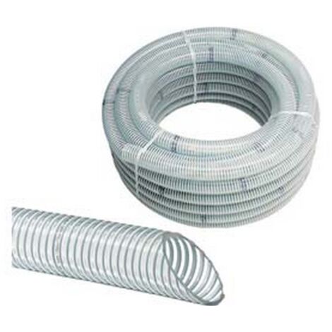 Tubo Aspirazione ALIFLEX 30 Mm X 10 Metri, PVC Traslucido, Per Pompe Acqua E Laghetti