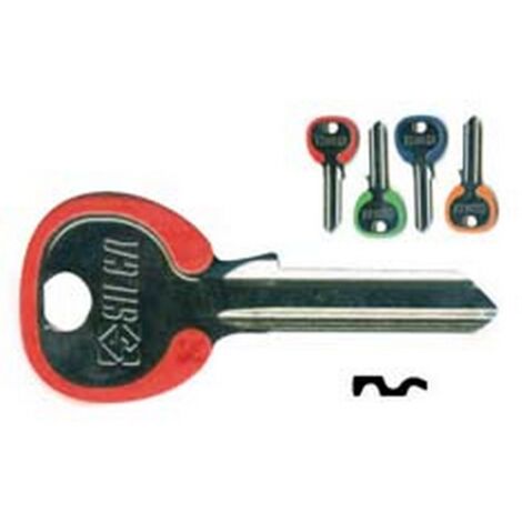10PZ chiavi cilindri 4 spine grandi cs204asl dx slim fluo colori assortiti