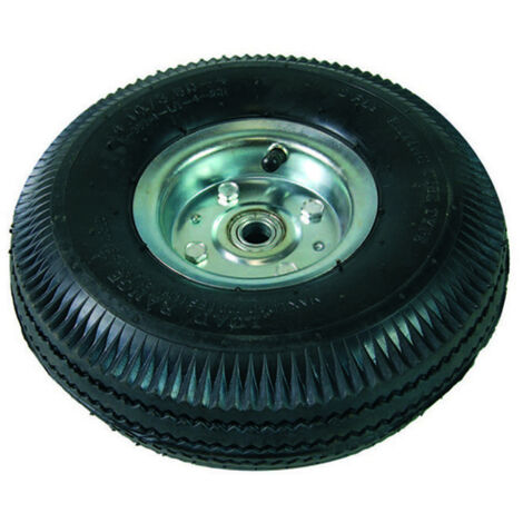Ruota Per Carrello Pneumatica Mm.260 Con Cuscinetto Cerchio Acciaio - ø mm.260x85 foro mm.16