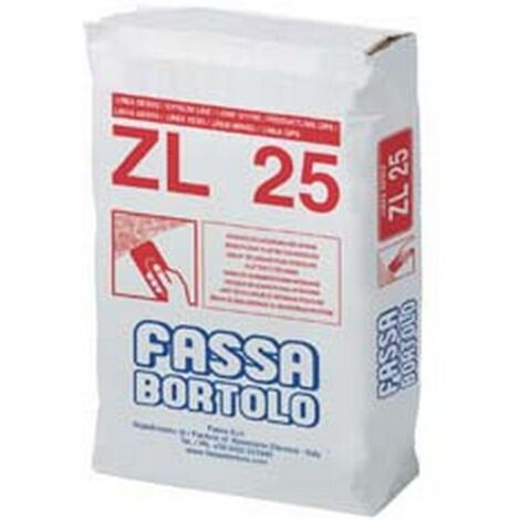 1PZ fassa zl25 intonaco di lisciatura a base gesso in polvere - kg.5 in sacco