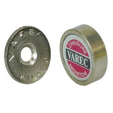 24PZ CRICCHETTI MAGNETICI A PASTICCA - ø mm.22x6,5h. attrazione Kg.3 (RP22)