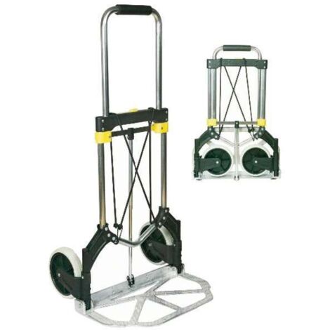 Carrello Pieghevole In Alluminio Con Manico Telescopico – Base Antiscivolo 38x24 Cm, Portata 80 Kg