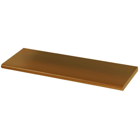 Mensola in Legno con Bordo Stondato FERLIVING - Rovere 60x20x1,8 cm