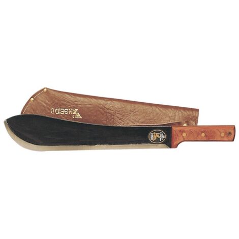 1PZ MACHETE CON FODERO IN CUOIO cm. 35