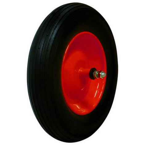 1PZ RUOTA PIENA X CARRIOLA MIS.3.50x8 PERNO CM.21/ASSE CM.15,5