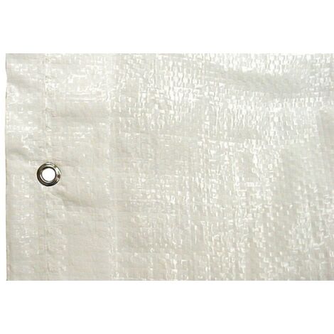 Telone Retinato Con Occhielli Mt 2,5 X 3 Bianco - 160 Gr./mq. | Leroy Merlin Telone Retinato Con Occhielli Mt 2,5 X 3 Bianco - 160 Gr./mq. | Leroy Merlin