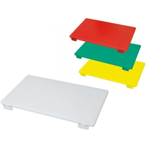 Tagliere Professionale In Polietilene Rosso 60x40x2 Cm - Con Fermi, Per Cucina E Ristorante