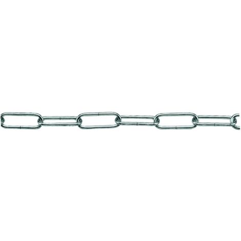 25MT CATENA PER LAMPADARI GENOVESE In ferro nichelato Ï filo mm. 1,5 n 10 MT 25