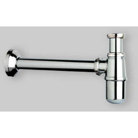 Sifone A Bottiglia In Ottone Lucido - Senza Piletta, Per Fontane E Lavelli, Attacco Da 1 Pollice - Foto 6