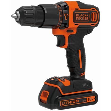 BLACK+DECKER Trapano Avvitatore A Percussione 18V - 2 Batterie 1.5Ah - BDCHD18KB-QW - Foto 9