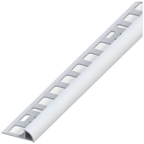 5PZ PROFILO AD ANGOLO JOLLY PVC Grigio  mm. 8x2,5 mt.