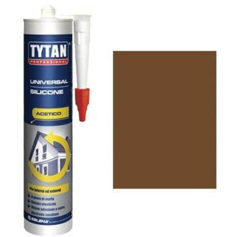 SILICONE ACETICO UNIVERSALE TYTAN • MARRONE RAL 8007 ML 280