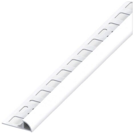 5PZ PROFILO AD ANGOLO JOLLY PVC Bianco Brillante  mm. 8x2,5 mt.