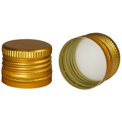 1CF TAPPO A VITE IN ALLUMINIO PER DAMA IN VETRO  mm. 35x18 - Pz.5