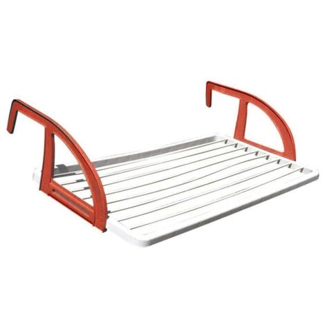Stendibiancheria Balcone Ringhiera Muretto Resina Bracci Regololabile Eco 110cm