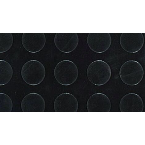 Utilia COPRIPAVIMENTO BOLLATO IN GOMMA NERO  Rotolo mtl. 15x1,25 (H) spessore mm. 3 18.75 MQ