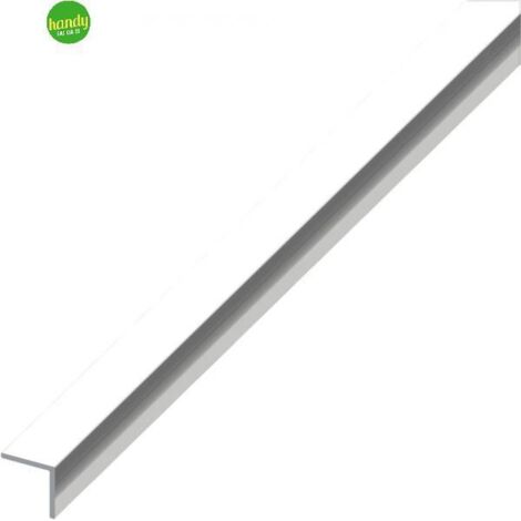 5PZ PROFILO ANGOLARE ALLUMINIO Argento Cromato mm. 20x20x1 mt. 2