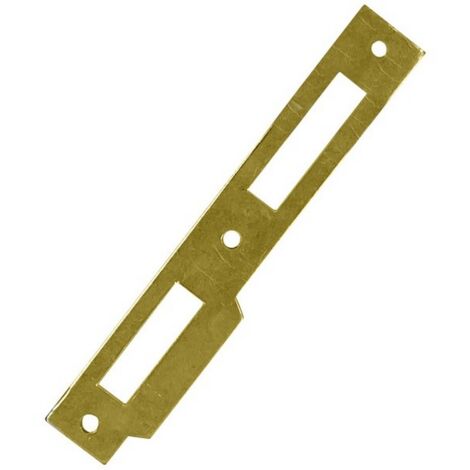 1PZ CONTROPIASTRA B/QUADRO CON ALETTA MM.135X20X5 OTTONATA