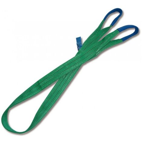 Cinghia di Sollevamento Verde Portata 2000 Kg mm. 60X4 mt.