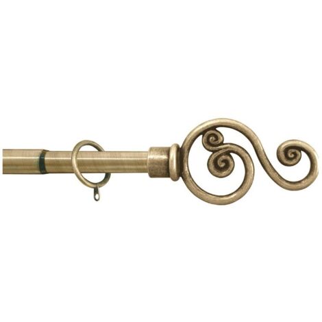 Finale Per Bastone Neo EASY FIX Foglia In Alluminio Anticato Oro 20 Mm Inspire 2 Pezzi 82549315
