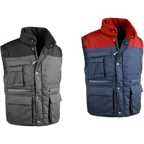 Gilet da lavoro imbottito Sottozero Antares 9025 Top - L - Blu/Rosso (1/3)