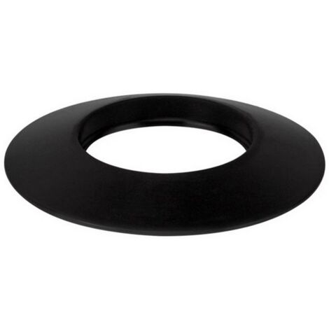 1PZ ROSONE IN SILICONE PER STUFA A PELLET Col. Nero Ï cm. 8