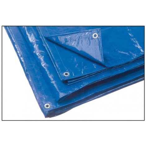 Telo Occhiellato 2x3 mt Copertura in PVC Antistrappo Multiuso Bianco