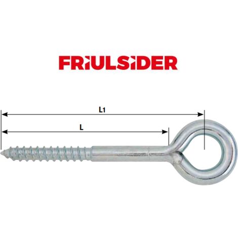 Friulsider GOLFARE PER PONTEGGI TUVL-P Ø mm.12x120 occhiolo Ø mm.23 25 PZ (1/4)