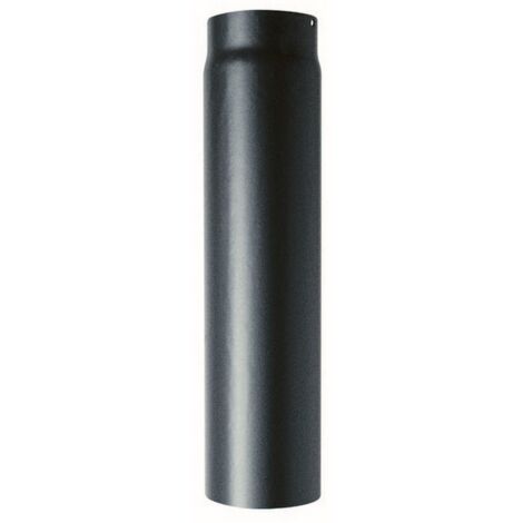 1PZ TUBO PESANTE PER STUFA Col.Nero opaco Ï cm. 15x 25
