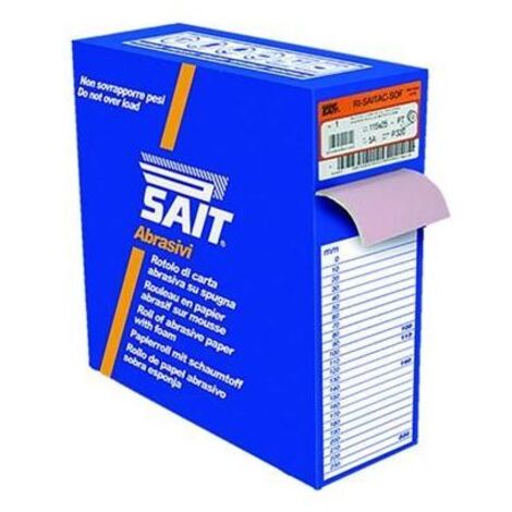1ROTOLO CARTA ABRASIVA RI-SAITAC-SOF 3S mm. 115x25 mt. grana 400 (1/2)