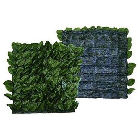 Siepe Artificiale Lauro Plus con Rete Ombreggiante mt. 1X3