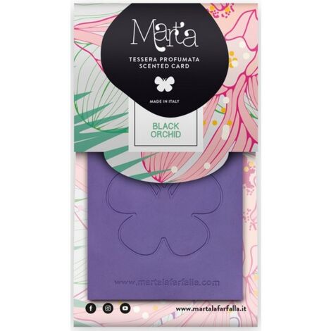 1PZ PROFUMATORE APPENDIBILE ''MARTA CARD'' Orchidea Nera