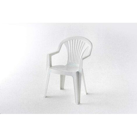 SEDIA LIDO cm. 57x58x82 h col. Bianco IDROWEB