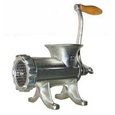 Tritacarne Manuale In Ghisa Ricel Sud N°22 - Con Piastra Fori 4.5mm, Base A 4 Piedi, Per Uso Domestico