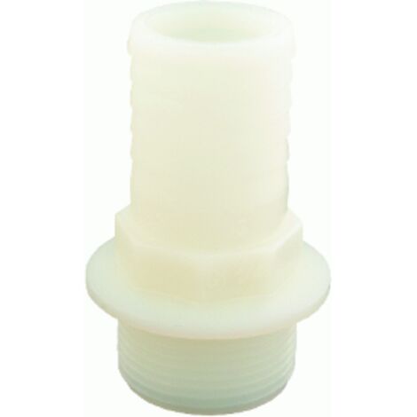 10 raccordo portagomma diritto in nylon filetto maschio 25mm pompa porta gomma