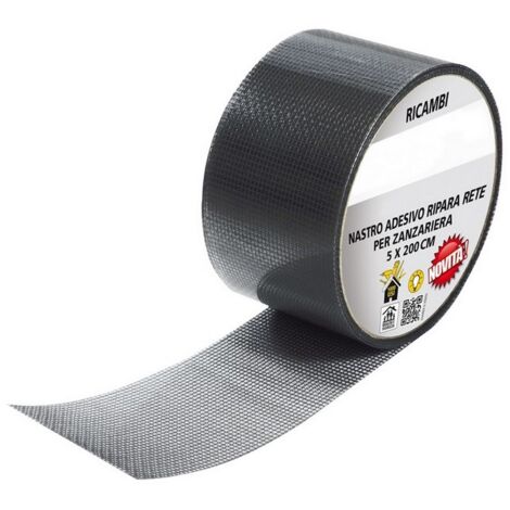 1PZ NASTRO ADESIVO RIPARA RETE ZANZARIERA cm. 5x200