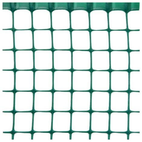 RETE IN PLASTICA QUADRANET X BALCONI maglia mm. 5x5 rotolo mt.50 H. cm. 100 - Verde (1/2)