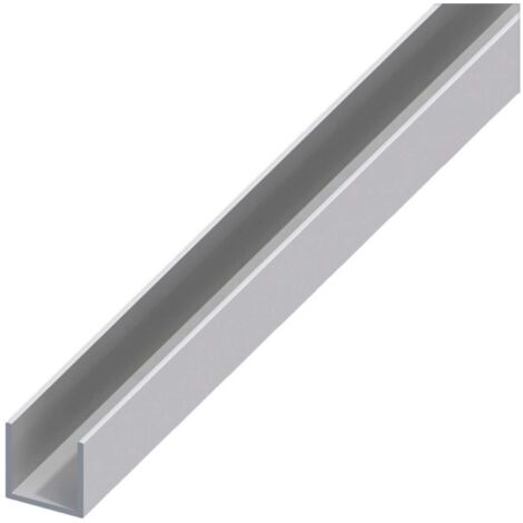 Profili Metallo 10x10x1 Mm - 5 Pezzi Da 2 Metri | Argento Satinato - 5