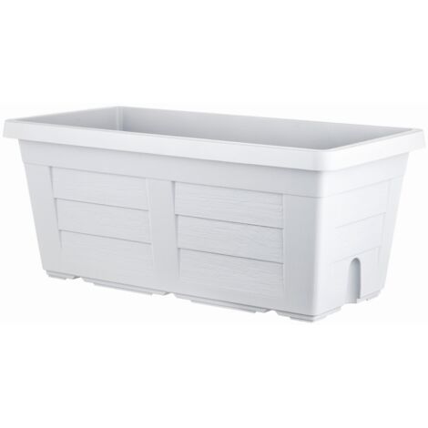 Fioriera rettangolare 88x48x47cm con ruote -in legno autoclave nero