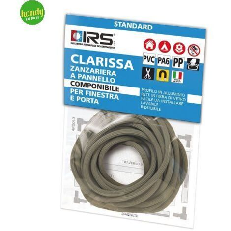 Guarnizione In Gomma Per Zanzariera Fissa - TONDINO 6,5mm X 10MT - Foto 10