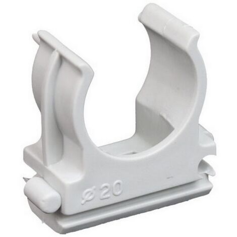 100PZ CLIPS A SCATTO PER FISSAGGIO TUBO RIGIDO Ï mm. 20