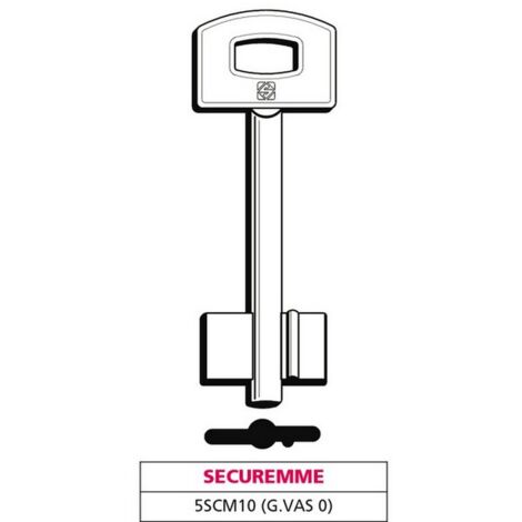 5PZ CHIAVE A DOPPIA MAPPA 5SCM10 (G. VAS 0) SECUREMME