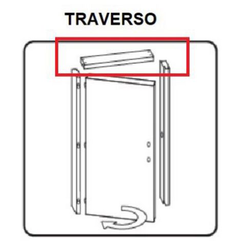 1PZ  TRAVERSO BATTENTE PER PORTA MICROTEC CILIEGIO 210X80 CM