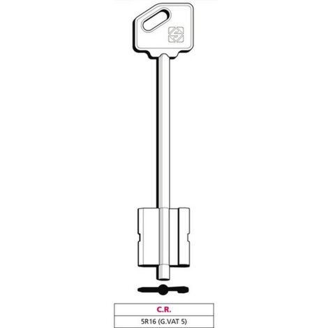 5PZ CHIAVE A DOPPIA MAPPA 5R16 (G. VAT 5) C.R.