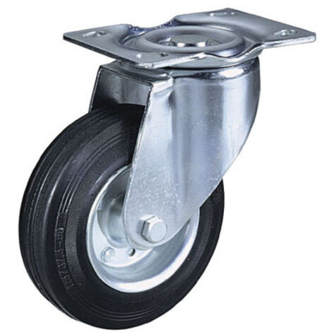 RUOTA GOMMATA CON PIASTRA GIREVOLE - Centro Edile Angella S.r.l - Foto 7