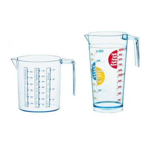 1PZ CARAFFA GRADUATA Ï cm. 10x12 h lt. 0,75 mod. Piccola (1/2)